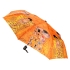 Набор: платок, складной зонт «Климт. Поцелуй», оранжевый, оранжевый, шелк, полиэстер