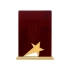 Награда Galaxy с золотой звездой, дерево, металл, в подарочной упаковке, коричневый, дерево/металл