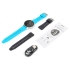 Умные часы HIPER IoT Watch GTR, черный/голубой, черный, голубой, алюминий, пластик, силикон