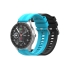 Умные часы HIPER IoT Watch GTR, черный/голубой, черный, голубой, алюминий, пластик, силикон