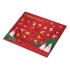 Шоколадный адвент-календарь Festive, красный, картон односторонний 250 г/м2