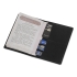 Обложка для паспорта с RFID защитой отделений для пластиковых карт Favor, черная, черный, полиуретан