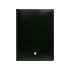 Обложка для паспорта Meisterstück. Montblanc, черный, яловичная кожа/подкладка-жаккард/кольцо вокруг эмблемы с палладиевым напылением