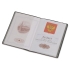 Классическая обложка для паспорта Favor, красная/серая, красный/серый, полиуретан