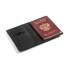 Обложка для паспорта Нит, черный, черный, натуральная кожа