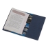 Обложка для паспорта с RFID защитой отделений для пластиковых карт Favor, синяя, синий, полиуретан
