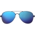Зеркальные солнцезащитные очки Vesica, синий, синий, металл
