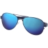 Зеркальные солнцезащитные очки Vesica, синий, синий, металл