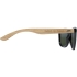Hiru, зеркальные поляризованные солнцезащитные очки в оправе из переработанного PET-пластика/дерева в подарочной коробке, дерево, дерево/черный, переработанный pet пластик, бамбук