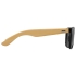 Солнцезащитные очки Rockwood с бамбуковыми дужками в сером футляре, черный, черный/натуральный, пластик/бамбук