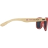 Sun Ray очки с бамбуковой оправой, красный, красный, бамбук, 85% пластик pp, 15% бамбуковое волокно