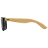 Солнцезащитные очки Rockwood с бамбуковыми дужками в сером футляре, черный, черный/натуральный, пластик/бамбук