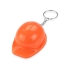 Брелок-открывалка Каска, оранжевый, оранжевый/серебристый, пластик/металл