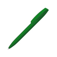 Шариковая ручка Coral Gum  с прорезиненным soft-touch корпусом и клипом., зеленый