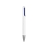 Ручка шариковая Nassau, белый/синий, белый/синий, пластик