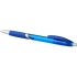 Шариковая полупрозрачная ручка Turbo с резиновой накладкой, cиний, синий, абс пластик