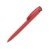 Ручка шариковая трехгранная UMA «TRINITY K transparent GUM», soft-touch, красный, красный, пластик