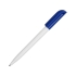 Ручка пластиковая шариковая Миллениум Color CLP, белый/синий, белый/синий, пластик