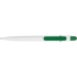 Ручка шариковая Этюд, белый/зеленый, белый/зеленый, пластик