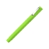 Ручка шариковая пластиковая Quadro Soft, квадратный корпус с покрытием софт-тач, зеленое яблоко, зеленое яблоко, пластик с покрытием soft-touch