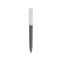 Ручка пластиковая soft-touch шариковая Zorro, серый/белый, серый/белый, пластик с покрытием soft-touch