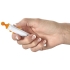 Ручка шариковая Clic Pen, белый/оранжевый, белый/оранжевый, абс пластик