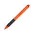 Ручка пластиковая шариковая «Band» с грипом, оранжевый/черный, оранжевый/черный, пластик/резина