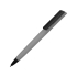 Ручка пластиковая soft-touch шариковая «Taper», серый/черный, серый/черный, пластик