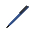 Ручка пластиковая шариковая C1 софт-тач, синий, черный, синий, пластик с покрытием soft-touch