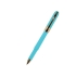 Ручка пластиковая шариковая Monaco, 0,5мм, синие чернила, небесно-голубой, небесно-голубой/золотистый, пластик с покрытием silk-touch/металл