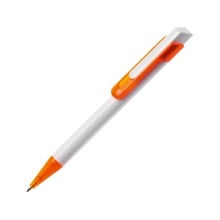 Ручка шариковая «Бавария» белая/оранжевая