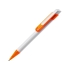 Ручка шариковая «Бавария» белая/оранжевая, белый/ оранжевый, пластик