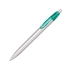 Ручка шариковая Celebrity «Шепард», серебристый/зеленый, серебристый/зеленый, пластик