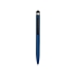 Ручка-стилус пластиковая шариковая Poke, синий/черный, синий/черный, пластик