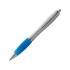 Шариковая ручка Nash, синий/серебристый, абс пластик