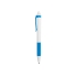 Ручка пластиковая шариковая Centric, белый/голубой, белый/голубой, пластик