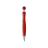 Шариковая ручка Naples, красный/прозрачный, абс пластик