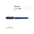 Ручка пластиковая шариковая Monaco, 0,5мм, синие чернила, темно-синий, темно-синий/золотистый, пластик с покрытием silk-touch/металл