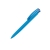 Ручка шариковая трехгранная UMA TRINITY K transparent GUM, soft-touch, голубой