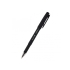 Ручка CityWrite.BLACK шариковая, черный пластиковый корпус, 1.0 мм, синяя, черный, пластик с покрытием silk-touch