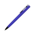 Ручка пластиковая soft-touch шариковая «Taper», синий/черный, синий/черный, пластик