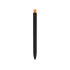 Шариковая ручка Dalaman, черный/оранжевый, аБС пластик