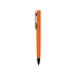 Ручка пластиковая шариковая C1 софт-тач, оранжевый, черный, оранжевый, пластик с покрытием soft-touch