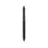 Ручка пластиковая шариковая Clip, софт-тач, черный, черный, пластик/металл