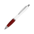 Шариковая ручка Nash, белый/красный/серебристый, абс пластик