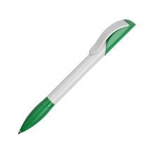 Ручка шариковая Senator модель Hattrix Basic, белый/зеленый