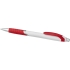Шариковая ручка с резиновой накладкой Turbo, белый,красный, белый/красный, абс-пластик
