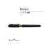 Ручка пластиковая шариковая Monaco, 0,5мм, синие чернила, черный, черный/золотистый, пластик с покрытием silk-touch/металл
