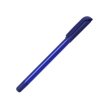 Ручка шариковая пластиковая Delta из переработанных контейнеров, синяя