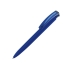 Ручка шариковая трехгранная UMA TRINITY K transparent GUM, soft-touch,  темно-синий, темно-синий, пластик с покрытием soft-touch